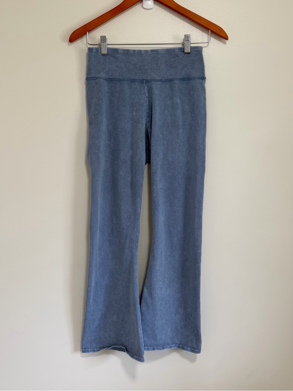 aerie Kids Dusty Blue Wide Leg Leggings Soft‎ Stretch Lounge Pants